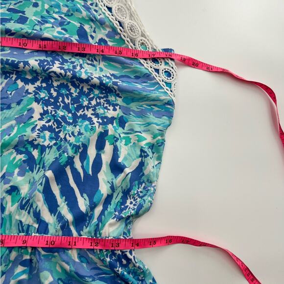 LILLY PULITZER Lala Halter Romper Blue Haven
Hey Soliel Sz M - Picture 5 of 8